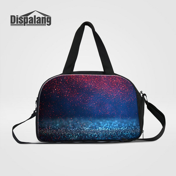 Canvas Women Travel Bags Galaxy Men Luggage Duffle Bag Universe Space Weekend Handbags Students Overnight Bag For Trip Meduim Weekender Bags