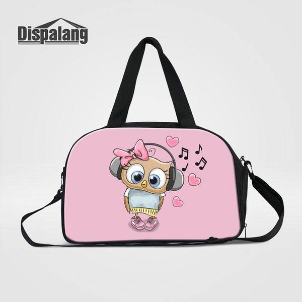 New Fashion Women Travel Duffle Bags Lucky Owl Printing Luggage Female Maletas De Viaje Sac De Voyage Men Sport Outdoor Duffel Overnight Bag