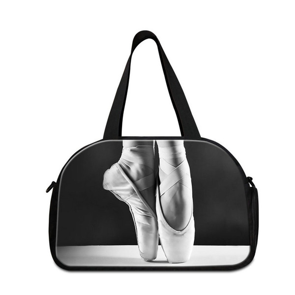 Ballet Lightweight Travel Bag for Women Personalized Duffle Bag Large Shoulder Gym Bag with Shoe Pocket for Teen Girls Travel Carry on Bags