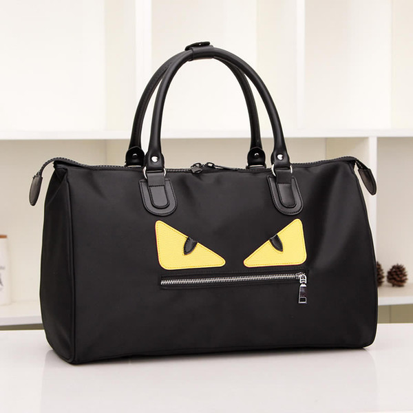 Monster design duffel oxford material women men large capacity Totes bags travel Gym bags sports outdoor packs luggage