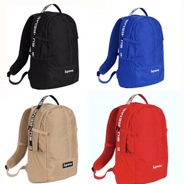 2019 Fashion Design Luxury Unisex Shoulder School Backpack Travel Bags Large Capacity Outdoor Zipper Soild Nylon Men's Waterproof Backpack