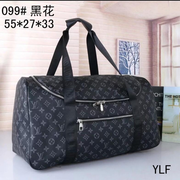 New 55cm hot sale brand men's and women's travel bag PU leather luggage bag brand designer luggage large capacity sports bag backpack style