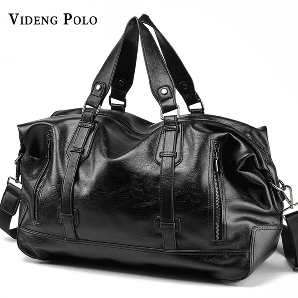 Men Handbag Leather Large Capacity Travel Bag Fashion Shoulder Bag Male Travel Duffle Tote Casual Messenger Crossbody Bags