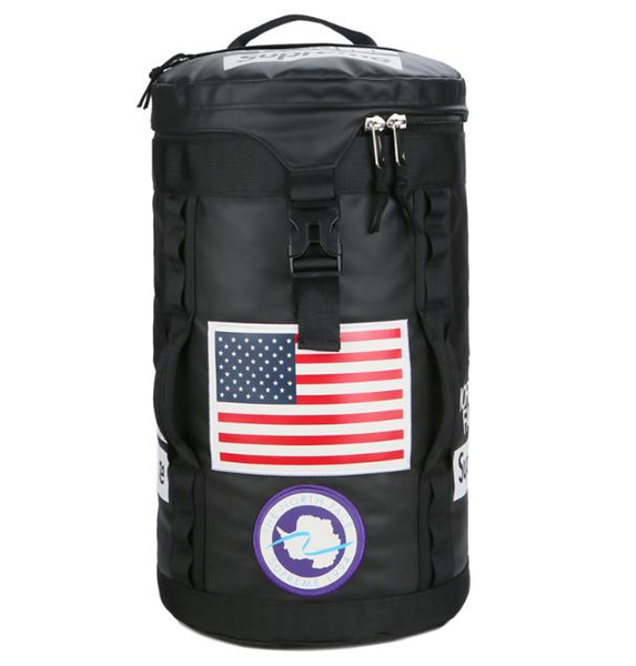 Barrel Backpack Large Travel Climbing Backpack Male Computer Multi-function Backpacks Round Duffle Bag