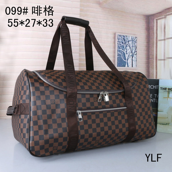 High quality oversized storage multi-capacity travel bag men and women fashion retro work handbags sports outdoor bag Duffel Bags 55*27*33