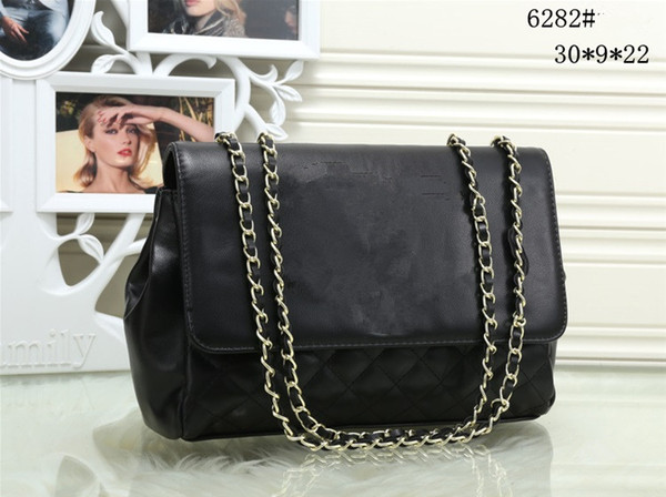 2017 fashion women famous M handbag PU leather cross pattern square bags one shoulder messenger bag crossbody chain purse C6282