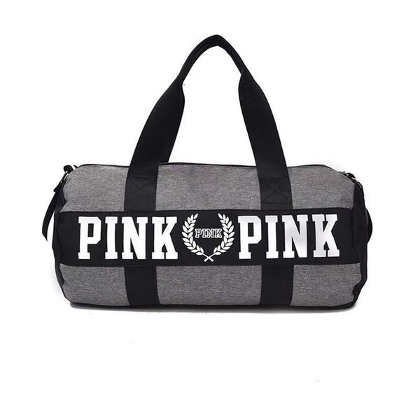 Travel bag shoulder bag PINK sports fitness aslant bag Letter Large Capacity Waterproof Beach Bags 2018 New Women Handbags