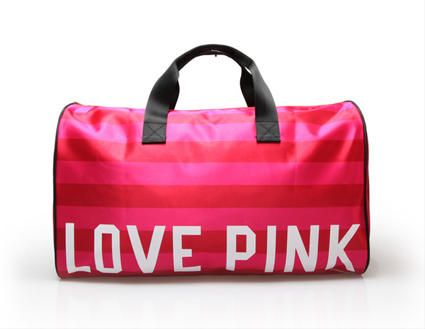 Hot Sale Brand Love PINK new fashion Duffel Bags Gym Bags Travel Bag luggage bag female beach bag free shipping