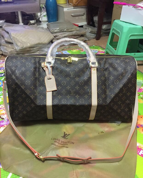 2019 new fashion men women travel bag duffle bag, brand designer luggage handbags large capacity sport bag 60CM