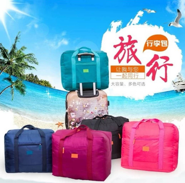 Foldable New Fashion Travel Bag Handler New Fashion Trend Luggage Bag Women Large Capacity Boarding Short-distance Business Bag Male Waterpr