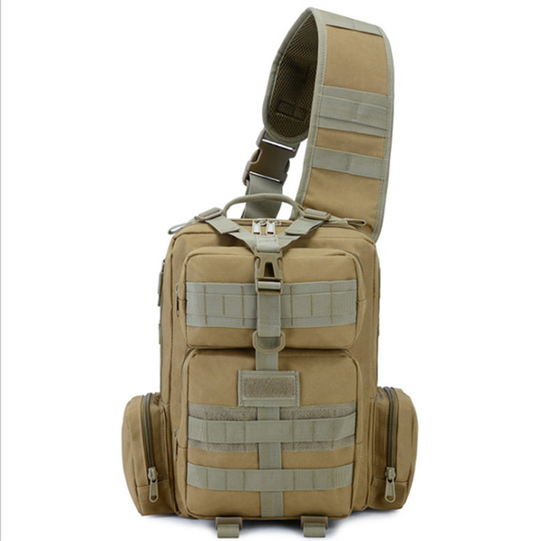 Casual camouflage Oxford chest bag multi-function chest bag wild riding tactical chest bag