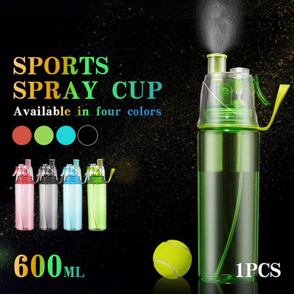 Creative Spray Water Bottle Outdoor 4 Color Household Simple 600 ML Storage Multifunctional