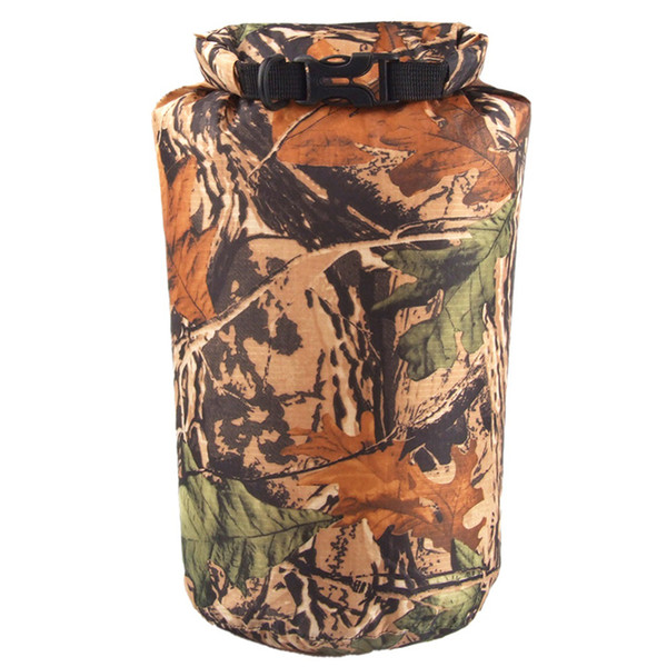 N New Portable 8L Camouflage Waterproof Bag Storage Dry Outdoor Canoe Kayak Rafting Camping Climbing Hike WaterBag