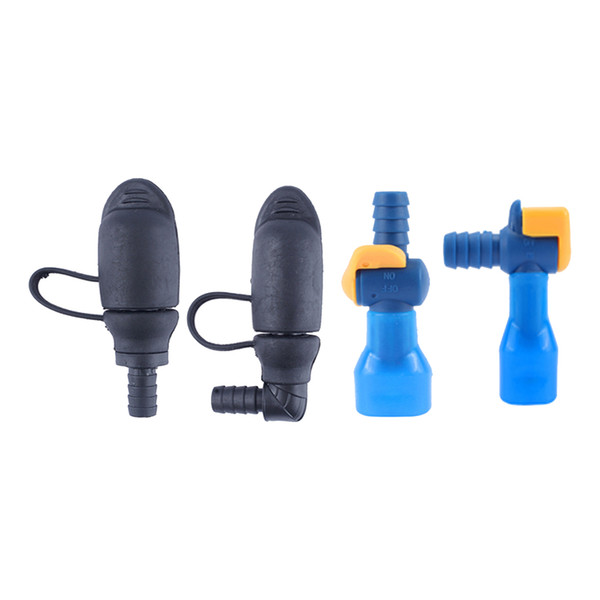 1Pcs Black/Blue Color Outdoor Water Bags Silicone 90 Degree Straight Hydration Pack Suction Nozzle Bite Valve Camping Essential