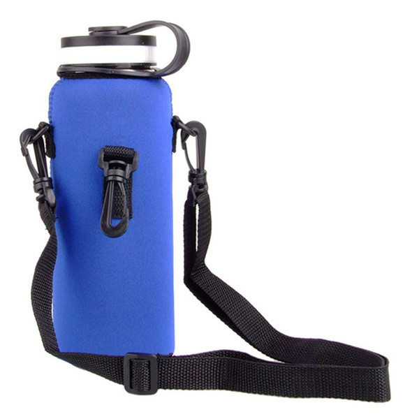 Sports Drink Water Bottle Protector Cover Bag Durable Portable Zipper Water Bottle Pouch Holder Carrier With Adjustable New