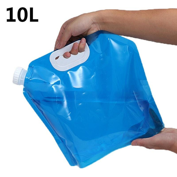 10L Outdoor Collapsible Foldable Drinking Water Bag Car Water Carrier Container