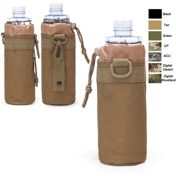 Outdoor Tactical Assault Combat Camouflage Tactical Molle Pack Water Bottle Pouch