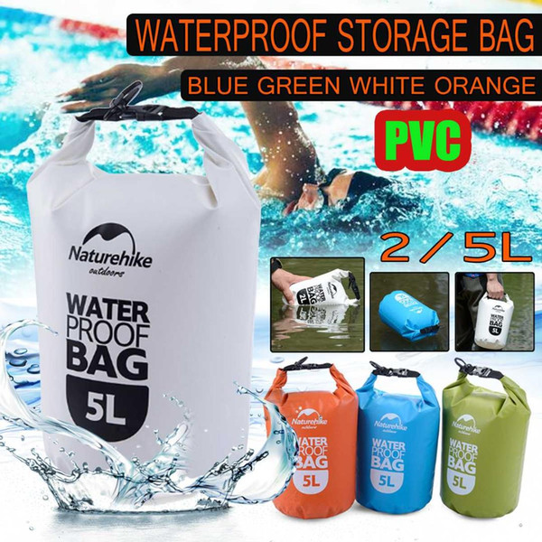 2L 5L Water Bags Waterproof Bag Storage Dry Bags Canoe Kayak Rafting Dry Bag with Adjustable Strap Hook