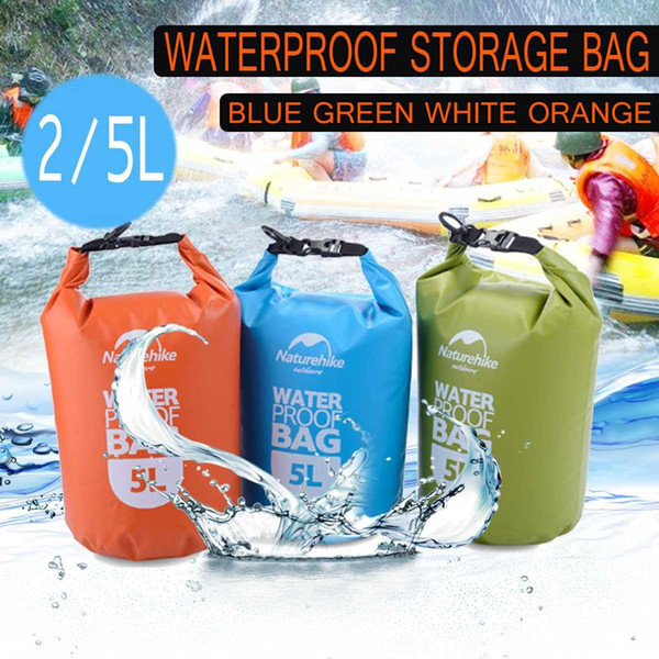 Camping Water Bags Dry Bag Waterproof 2L/5LOutdoor Ultralight Dry Bags Sacks for Hiking Traveling