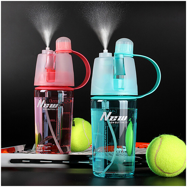 400ML / 600ML Sports Water Bottle Spray Moisturizing Cycling Hiking Camping Travel Drinking Water Bag