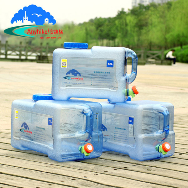 Outdoor5L 8L12L15L18L Water Bucket Grade PC Water Tank Outdoor Hiking Camping Accessories Container with Faucet