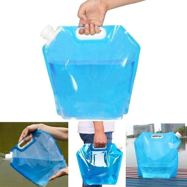 Outdoor Water Bags Foldable Folding Collapsible Drinking Camp Bag Car Water Tank Carrier 5L/10L Cooking Container Camping