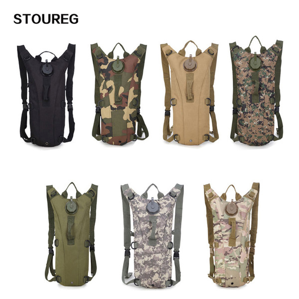 7 Colors 3L Water Bag Hydration Backpack Outdoor Tactical Hiking Camping Water Camel Bag Cycling Bladder