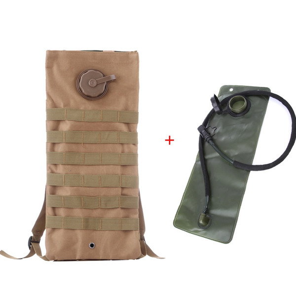 2.5L Tactical Water Bag Hiking Camping Molle Camouflage Bag Backpack Hydration Water With Sac