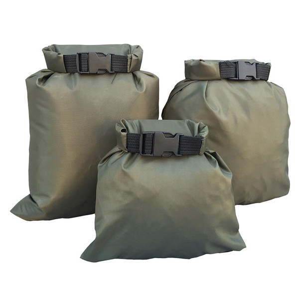 Outdoor 3Pcs/Set Carrying Valuable Perishable 30D ultra-high quality DuPont cordura coated silicon Nylon Green Waterproof Bags