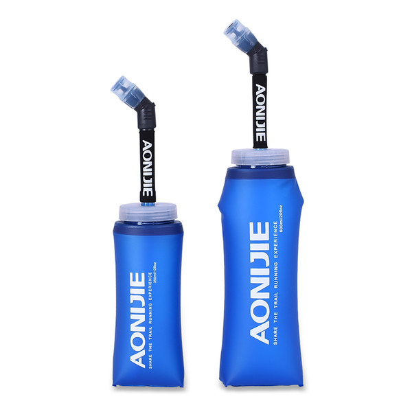 AONIJIE 250/350/500/600ml Water Bottle Hydration Bag Sport BPA Free Soft Running Water Bottle Soft Hiking Flask Hydration