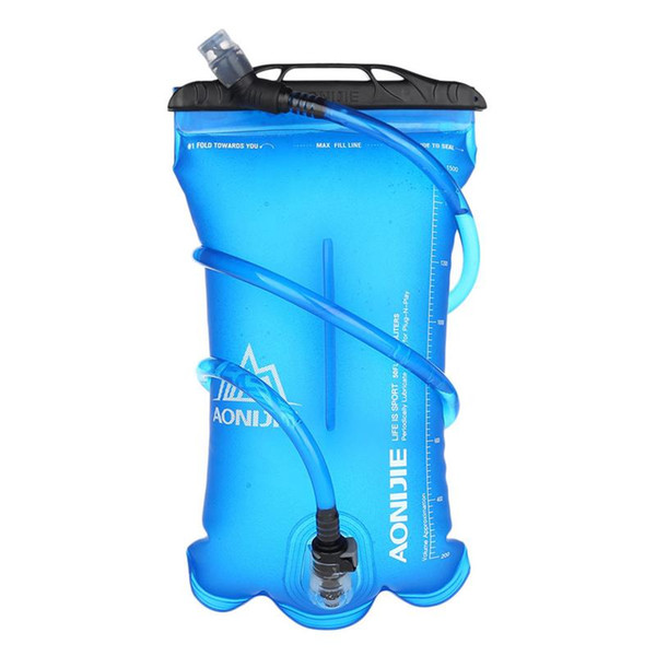 RUNACC 2L Sports Water Bladder Practical Hydration Water Bag Leak-proof Reservoir for Outdoor Bike Riding Blue