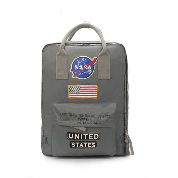 Brand New NASA Backpack 19ss National Flag Designer Backpack Mens Womens Designer Bags Unisex Students Bags