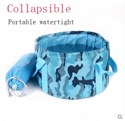 Large capacity portable outdoor travel folding basin