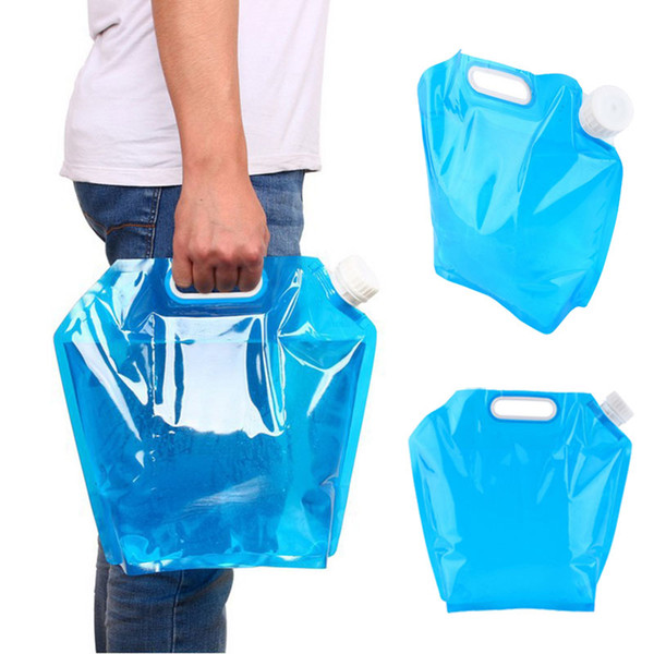 NEW 5L/10L Foldable Collapsible Drinking Water Bag Car Water Carrier Container for Outdoor Camping Hiking Picnic BBQ