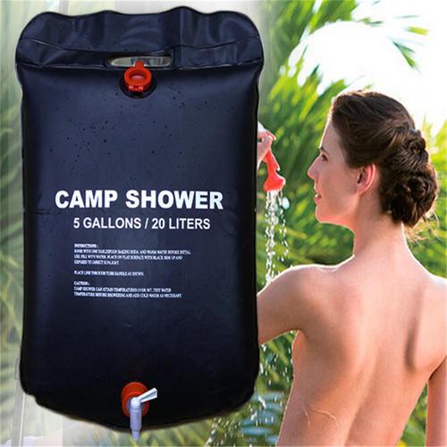 20L Foldable Outdoor Camping Solar Energy Heated Camp Shower Bag Travel Hiking Water Storage Hiking Utility