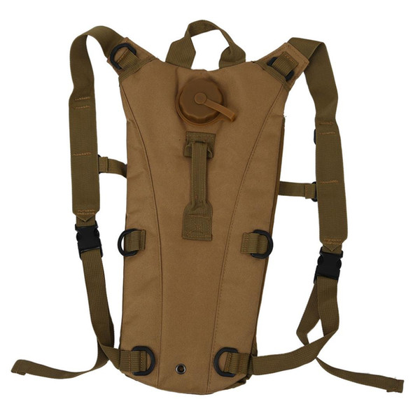 Super sell-3L Hydration System Water Bag Backpack Pouch Bladder Climbing Hikeing Survival Tan