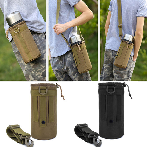 1.5L Outdoor Tactical Water Bag Crossbody Bag Water Bottle Pouch Molle Pack Shoulder for Sport Camping Hiking