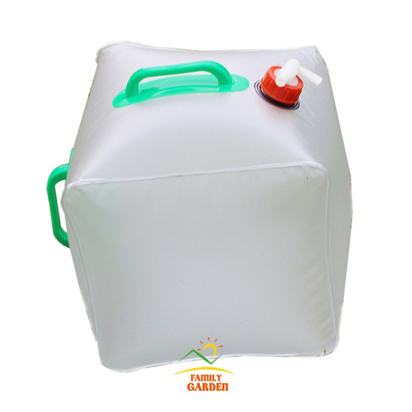 20 Liter Folding Inflatable Bucket Outdoor 20L Compressed Portable Bucket With Handle And Tap