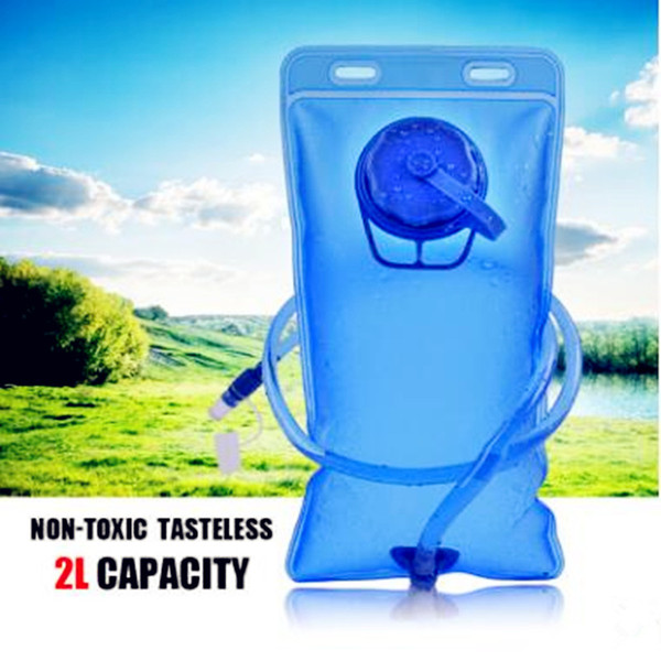 2018 New 2L Water Backpack Hydration System Water Bag Pouch Backpack Bladder Outdoor Sports Gulp EVA Collapsible Bottle