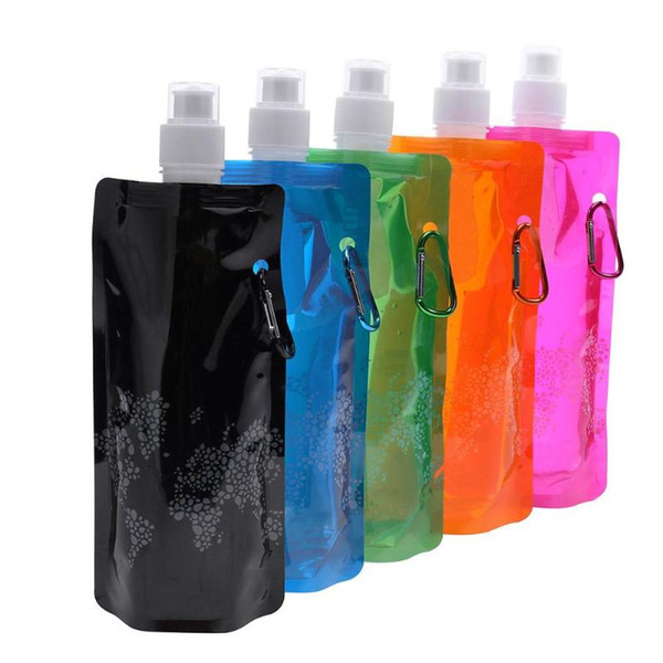 NEW Portable Ultralight Foldable Silicone Water bag Water Bottle Bag Outdoor Sport Supplies Soft Flask