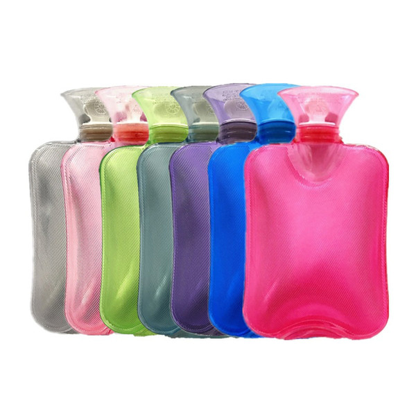 Hot Water Bottle Transparent PVC Container Portable Reusable Winter Thermal Sack ZJ55