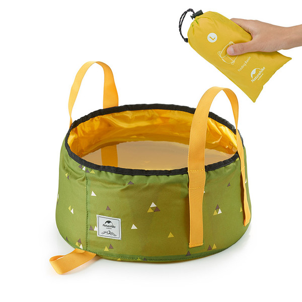 NatureHike Folding Water Bucket 10L/16L Outdoor Fishing Basin Water Bags Camping Hiking Travel