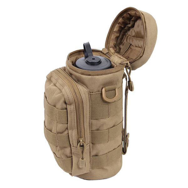 Outdoors Molle Water Bottle Pouch Tactical Gear Kettle Waist Shoulder Bag for Army Fans Climbing Camping Hiking Bags J2