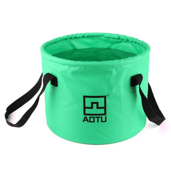 AOTU Folding Multifunctional Camping Bucket (Green)