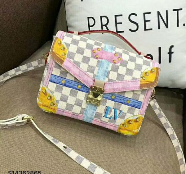 #6821 Women Fashion Bag Famous Brand Designer Shoulder Bag Tassel SOHO Bags Ladies Tassel Litchi Profile Women Messenger Bag 308364