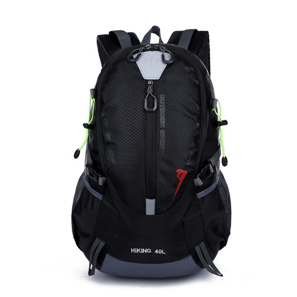 40L Large Capacity Outdoor Hiking Backpack Waterproof Wear Resistant Multi-function Outdoor Traveling Backpack Fashion Multi-colors Package
