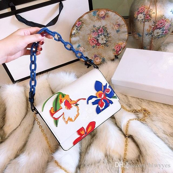 [Original box]Luxury famous designer Handbags handbag 2018 women girl Bags bag Fashion popular Shoulder Bag Purse lay wallet 180715011