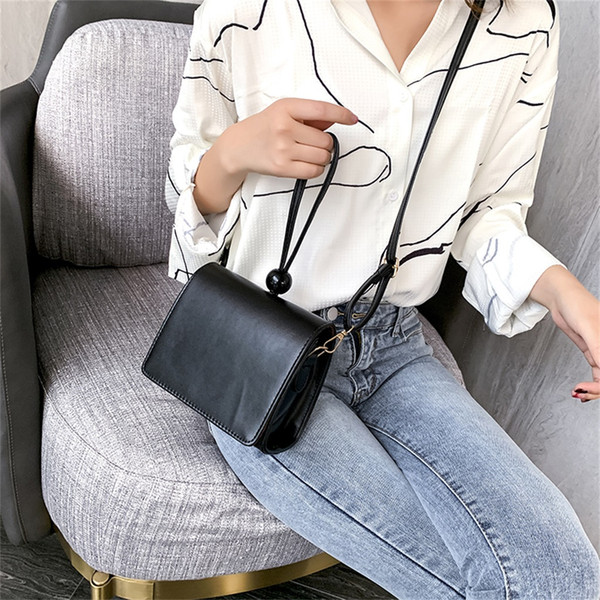 Women's Fashion All-purpose Small Square Bag Single Shoulder Messenger Bags solid color Single Shoulder Crossbody Bags