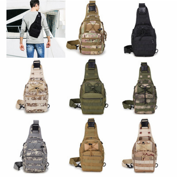 Casual Tactical Chest Bags Outdoor Crossbody Bag Single Shoulder Sling Bag For Mountain Climbing Camouflage Handbag ZZA685