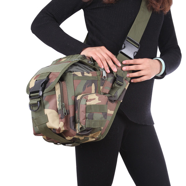 Camera Pockets Military Enthusiasts Tactical Saddle Bag Outdoor Leisure One Shoulder Slung Backpack